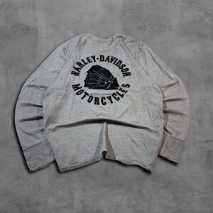 Vintage Relaxed Grey Harley Davidson Streetwear Tee